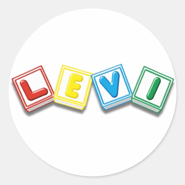 Levi Classic Round Sticker (Front)