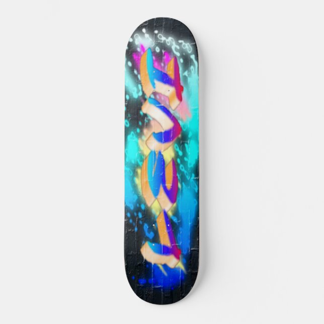 LEVI Customised Graffiti Skateboard (Front)