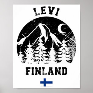 Levi Lapland Ski Resort Finland Alpine Skiing Finn Poster