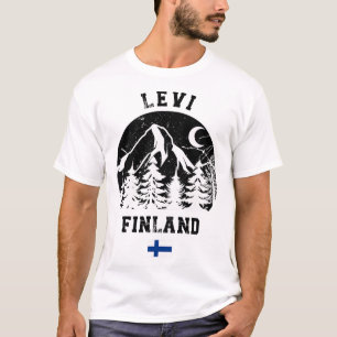 Levi Lapland Ski Resort Finland Alpine Skiing Finn T-Shirt