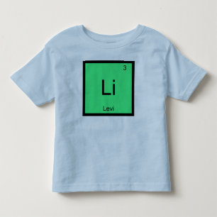 Levi  Name Chemistry Element Periodic Table Toddler T-Shirt