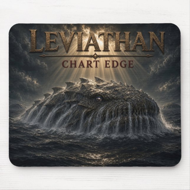 Leviathan Chart Edge Dark Realism Mouse Pad (Front)