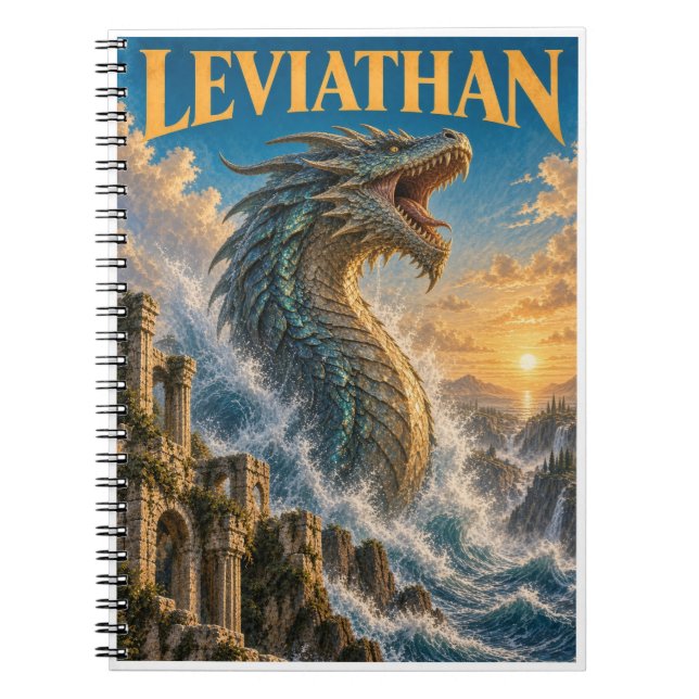 Leviathan, Gothic Fantasy Monster Notebook (Front)