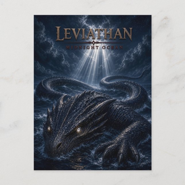 Leviathan Midnight Ocean Dark Cinema Postcard (Front)