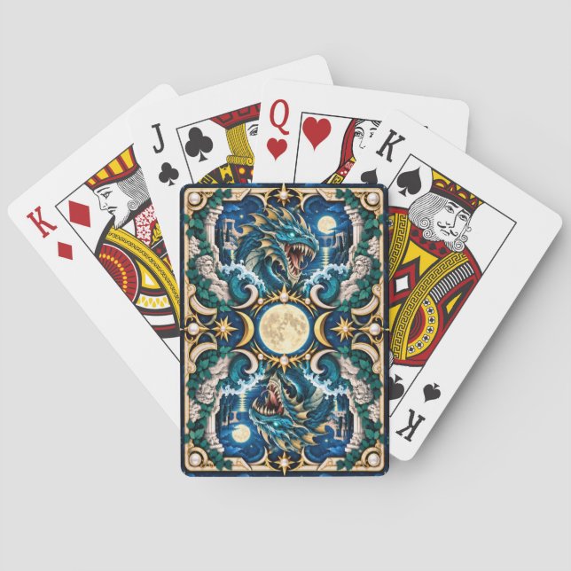 Leviathan, Paper Cut Monster Playing Cards (Back)