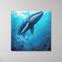 Leviathan’s Flight to Freedom – Surreal Whale Art