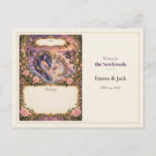 Leviathan Wedding Guest Book Wishes Postcard