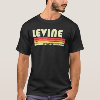 Levine Surname Retro Vintage 80s 90s Birthday Reun T-Shirt