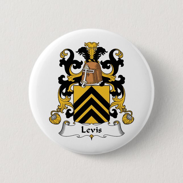 Levis Family Crest 6 Cm Round Badge (Front)