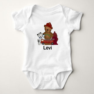 Levi's Little Fire Bear Personalised Gifts Baby Bodysuit