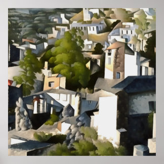 Levissihan Kayakoy Historical Hillside Houses Art Poster