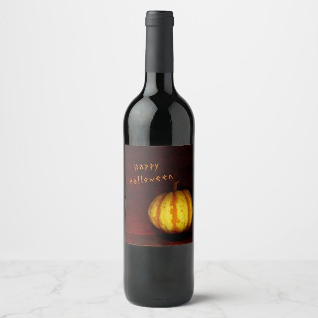 Levitate Pumpkin - Still Life Wine Label (Front)