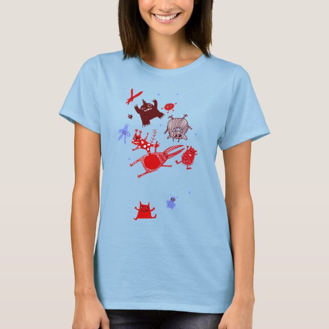 levitating monsters T-Shirt (Front)