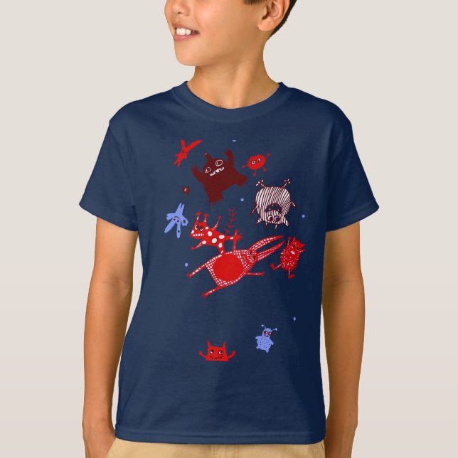 levitating monsters T-Shirt (Front)