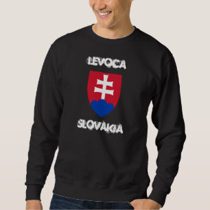 Levoca, Slovakia with coat of arms Sweatshirt