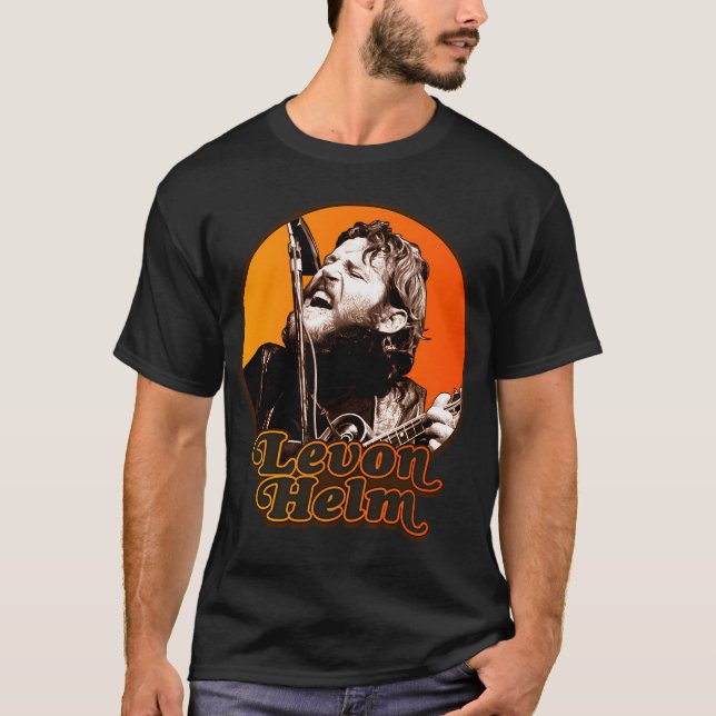 Levon Helm // Retro Style Tribute T-Shirt (Front)