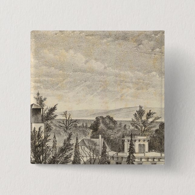 Lewelling res, farm 15 cm square badge (Front)