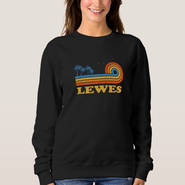 Lewes Delaware Summer De Tropical Lewesian Floral  Sweatshirt (Front)