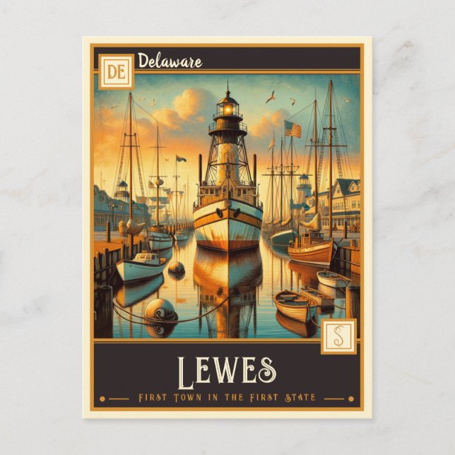 Lewes, Delaware | Vintage Postcard (Front)