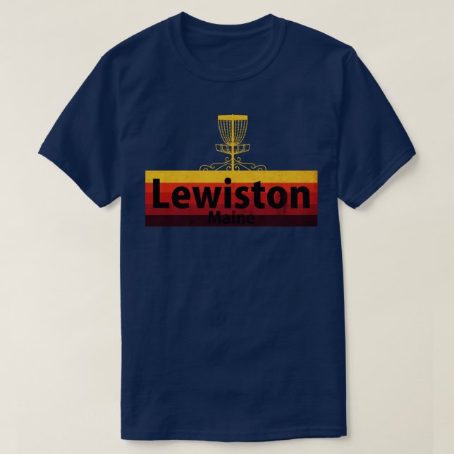Lewinston Disc Golf Maine T-Shirt (Design Front)