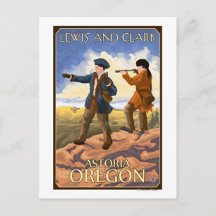 Lewis and Clark - Astoria, Oregon Postcard