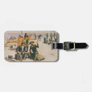 Lewis and Clark at the Columbia River Luggage Tag