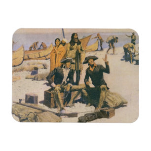 Lewis and Clark at the Columbia River Magnet