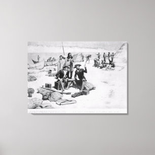 Lewis and Clark at the mouth of the Columbia Canvas Print