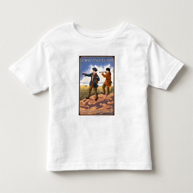 Lewis and Clark - Columbia River Gorge, Oregon Toddler T-Shirt (Front)