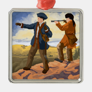 Lewis and Clark Exploring the West Metal Tree Decoration