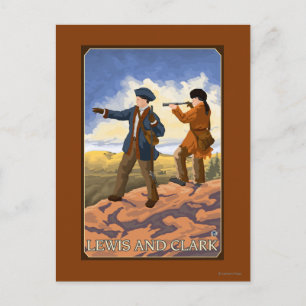 Lewis and Clark Exploring the West Postcard