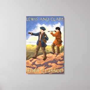 Lewis and Clark - Fort Clatsop, Oregon Canvas Print
