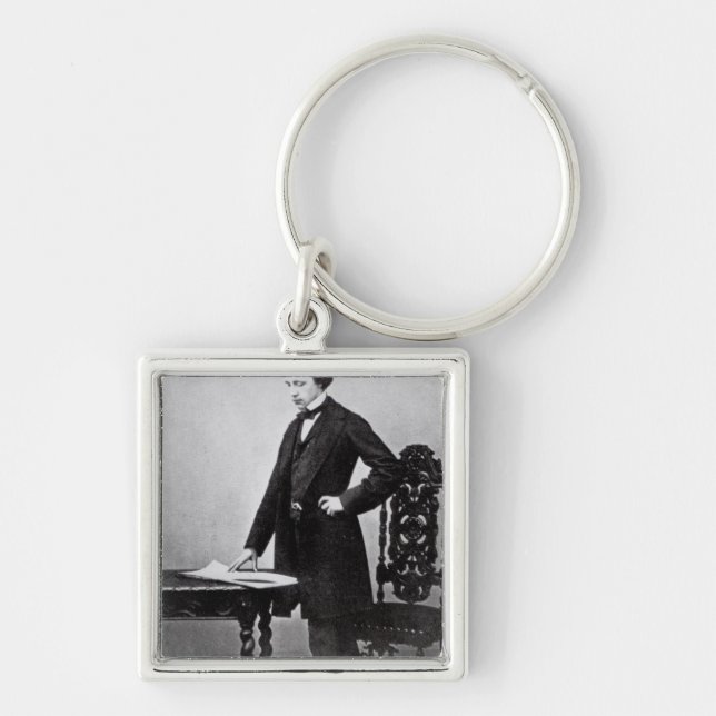 Lewis Carroll  aged 29 Key Ring (Front)