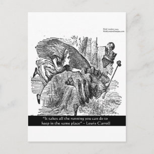 Lewis Carroll Graphic & Famous Quote Postcard
