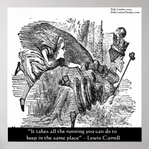 Lewis Carroll Graphic & Famous Quote Poster