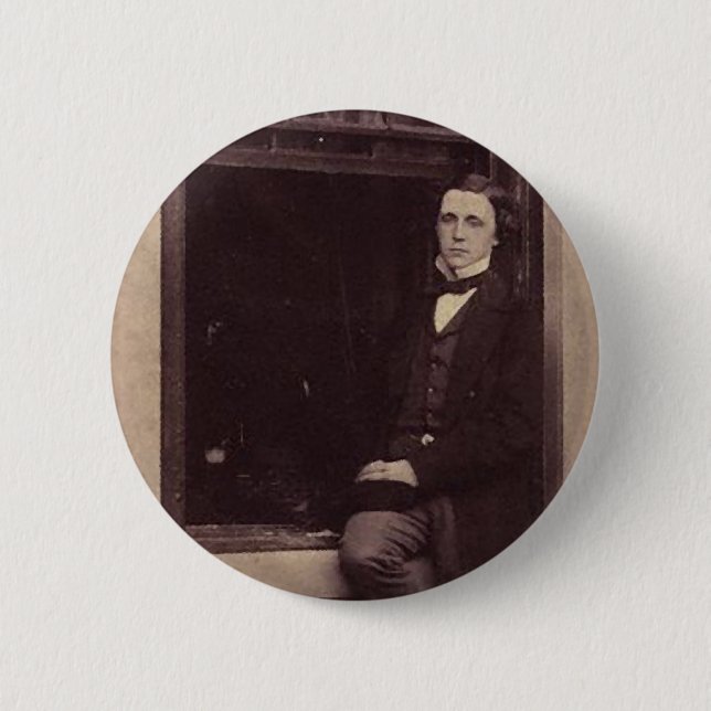 Lewis Carroll Photo 2 6 Cm Round Badge (Front)