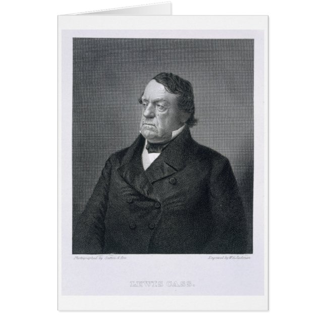 Lewis Cass, engraved by William G. Jackman (fl.c.1 (Front)