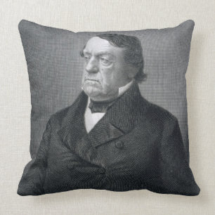 Lewis Cass, engraved by William G. Jackman (fl.c.1 Cushion