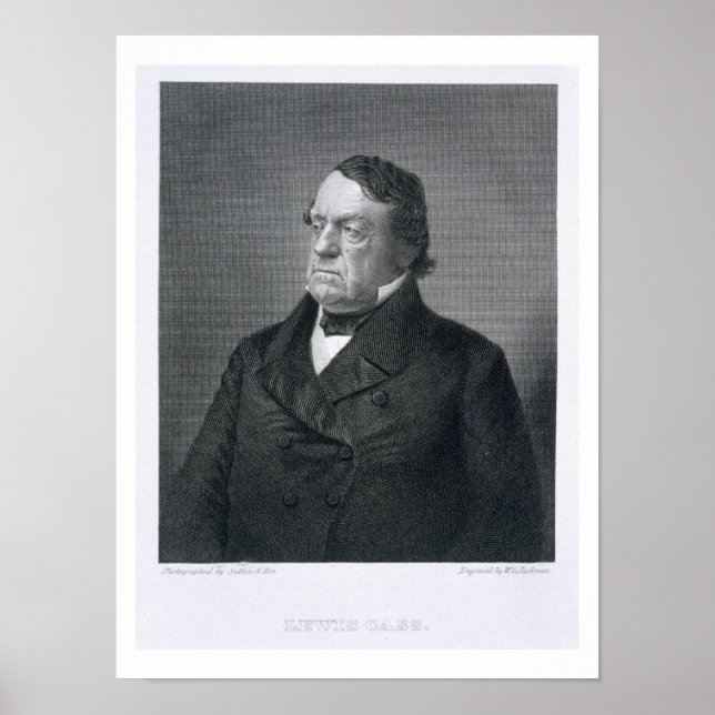Lewis Cass, engraved by William G. Jackman (fl.c.1 Poster (Front)