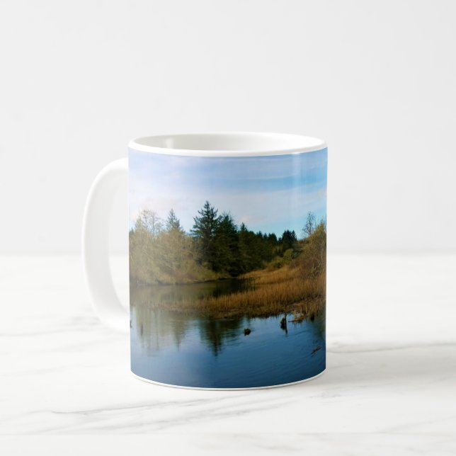 Lewis & Clark River, OR Coffee Mug (Front Left)