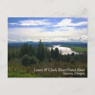 Lewis & Clark River, OR Postcard