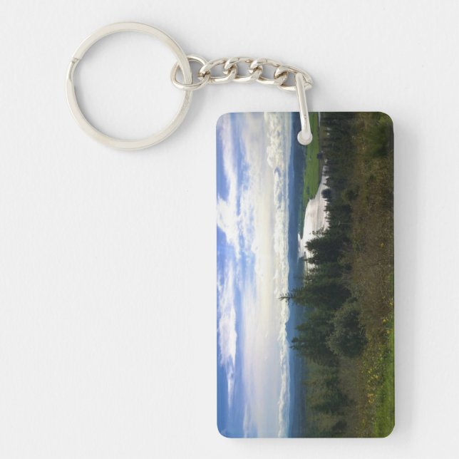 Lewis & Clark River, Oregon Key Ring (Front)