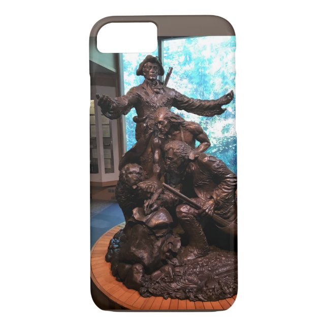 Lewis & Clark Statue, Fort Clatsop, Oregon Case-Mate iPhone Case (Back)