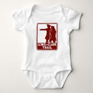 Lewis & Clark, Traffic Guide Sign, USA Baby Bodysuit