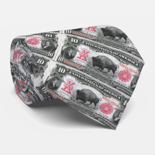 Lewis & Clark vintage banknote Tie