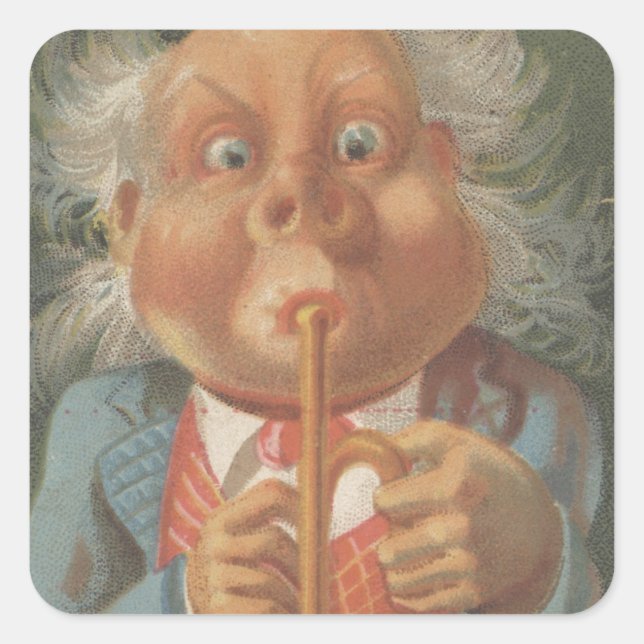 Lewis & Co. Fine Groceries Ephemera Square Sticker (Front)