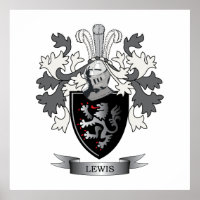 Lewis Family Crest Coat of Arms