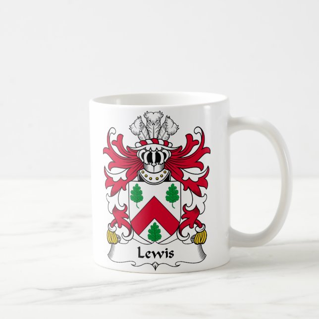 Lewis Family Crest Coffee Mug (Right)