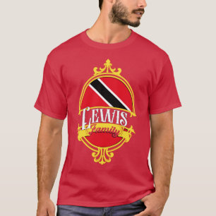 Lewis Family Trinidad and Tobago Flag T-Shirt
