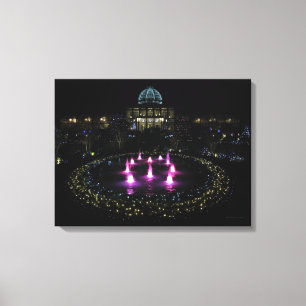Lewis Ginter Botanical Garden Lights. Canvas Print